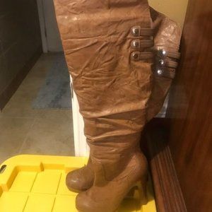 Jessica Simpson Over the knee leather boots